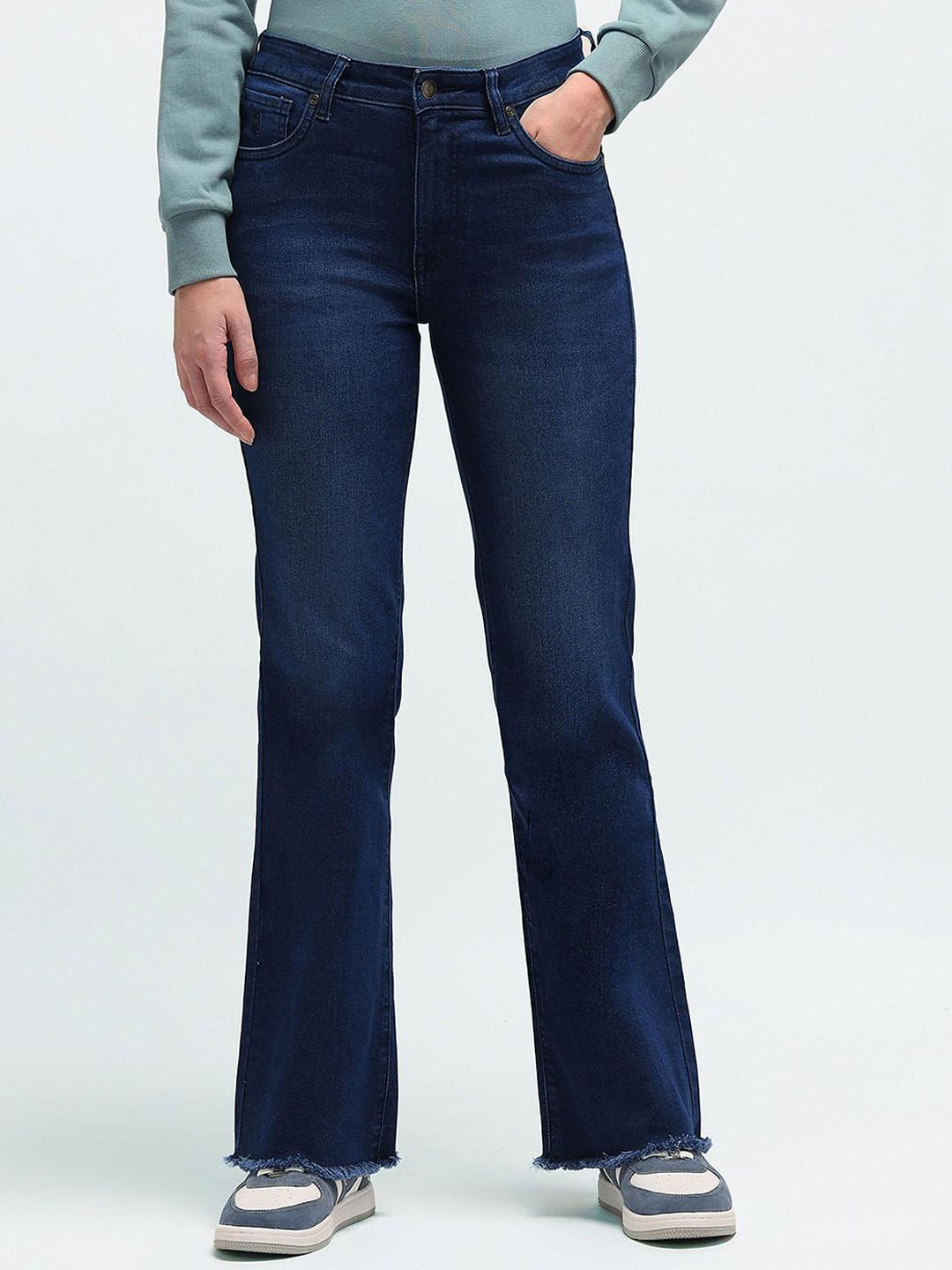 U.S. Polo Assn. Women Cotton Bootcut Light Fade Stretchable Jeans