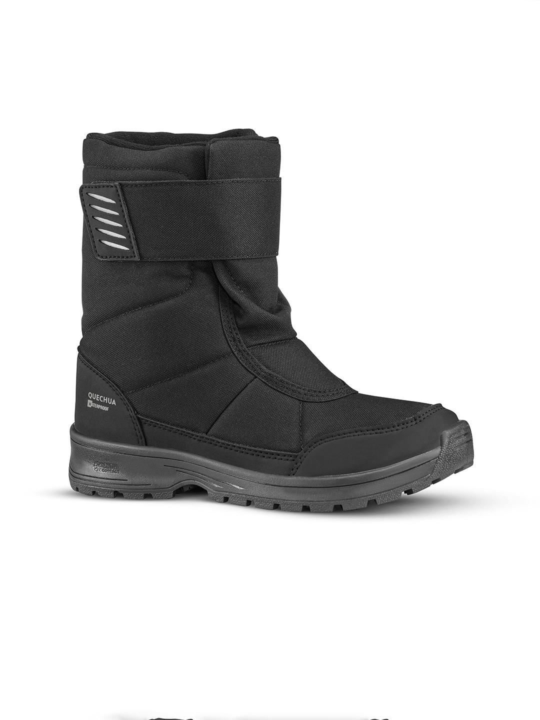 Buy Decathlon Quechua Kids Black SH100 Waterproof Snow Hiking Boots - - Footwear for Boys