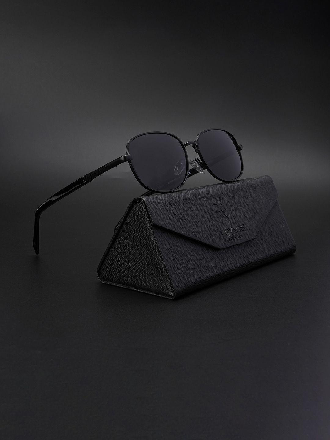 Buy Voyage Unisex Black Square Polarized Sunglasses Polarised And UV Protected Lens - - Accessories for Unisex