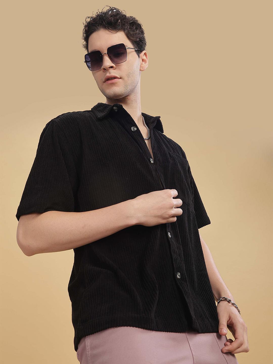HERE&NOW Men Self Design Casual Shirt