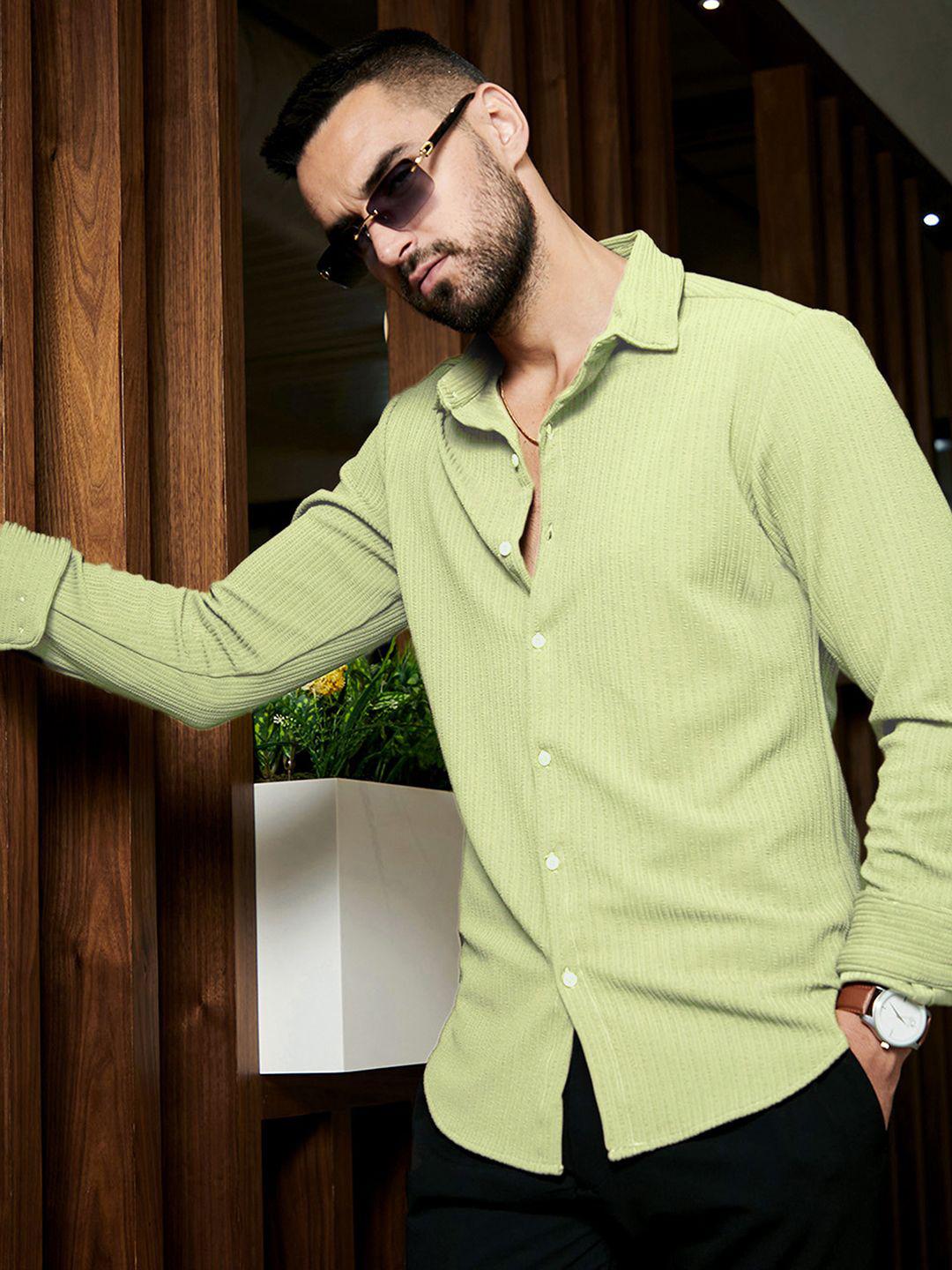 Buy Campus Sutra Men Comfort Spread Collar Solid Casual Shirt -  - Apparel for Men