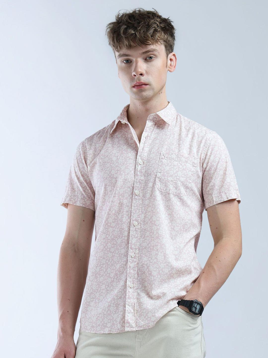 Flying Machine Men Slim Fit Floral Printed Casual Shirt