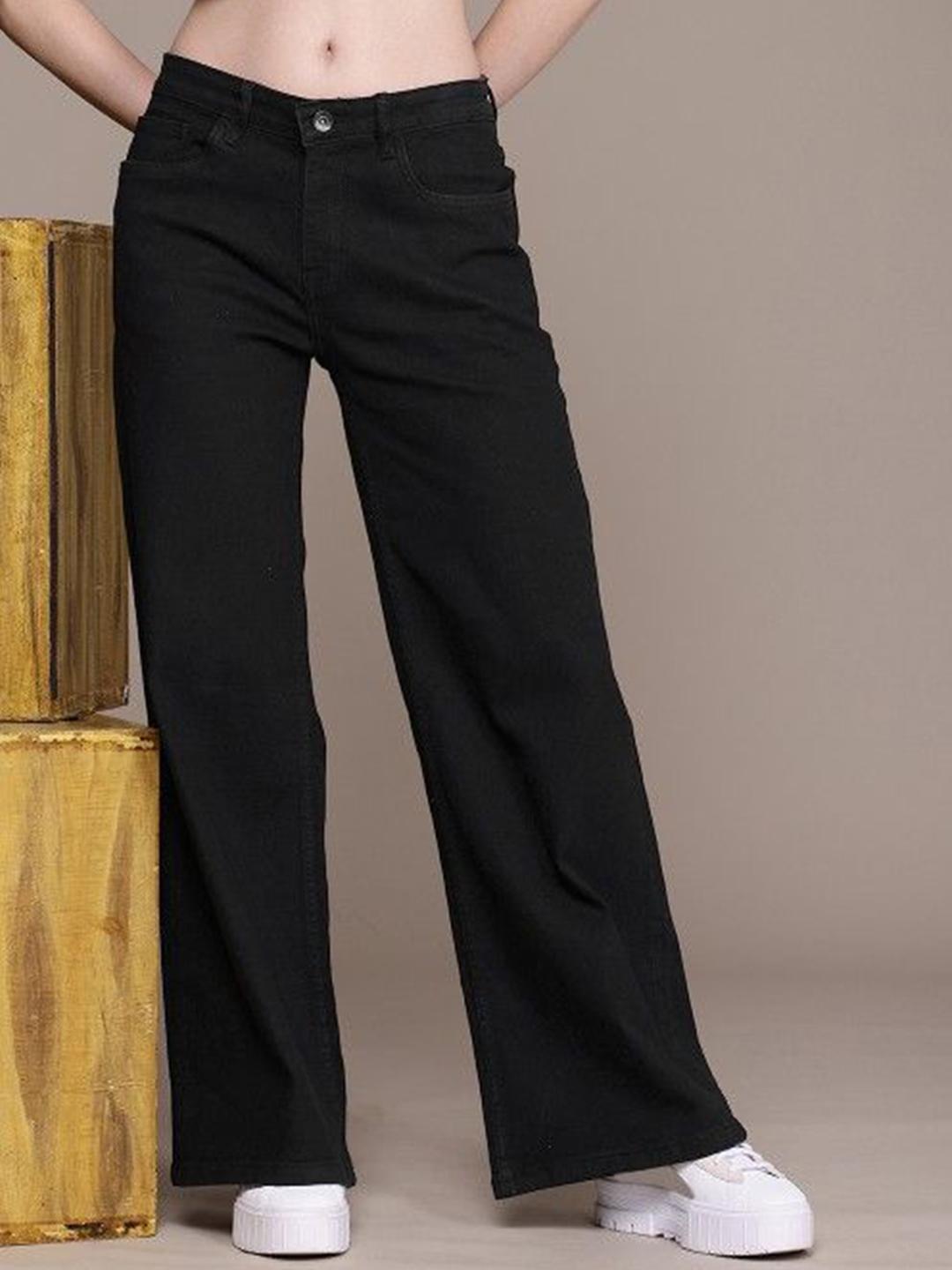 AKACY Women Jean Straight Fit Mid-Rise Stretchable Jeans