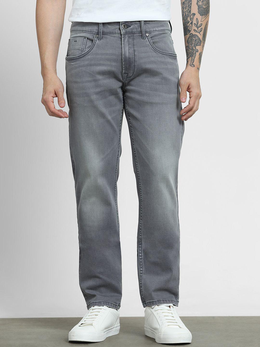 Mufti Men Straight Fit Heavy Fade Stretchable Jeans