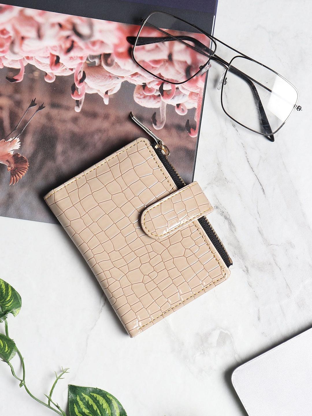 Buy TnW Women Animal Textured PU Two Fold Wallet - - Accessories for Women