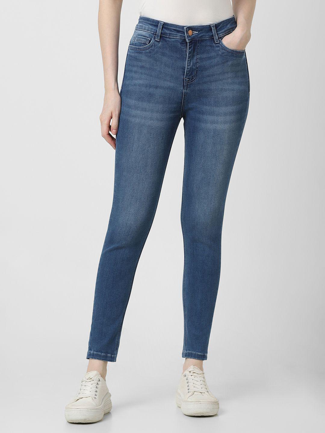 Van Heusen Women Slim Fit Mid-Rise Light Fade Jeans