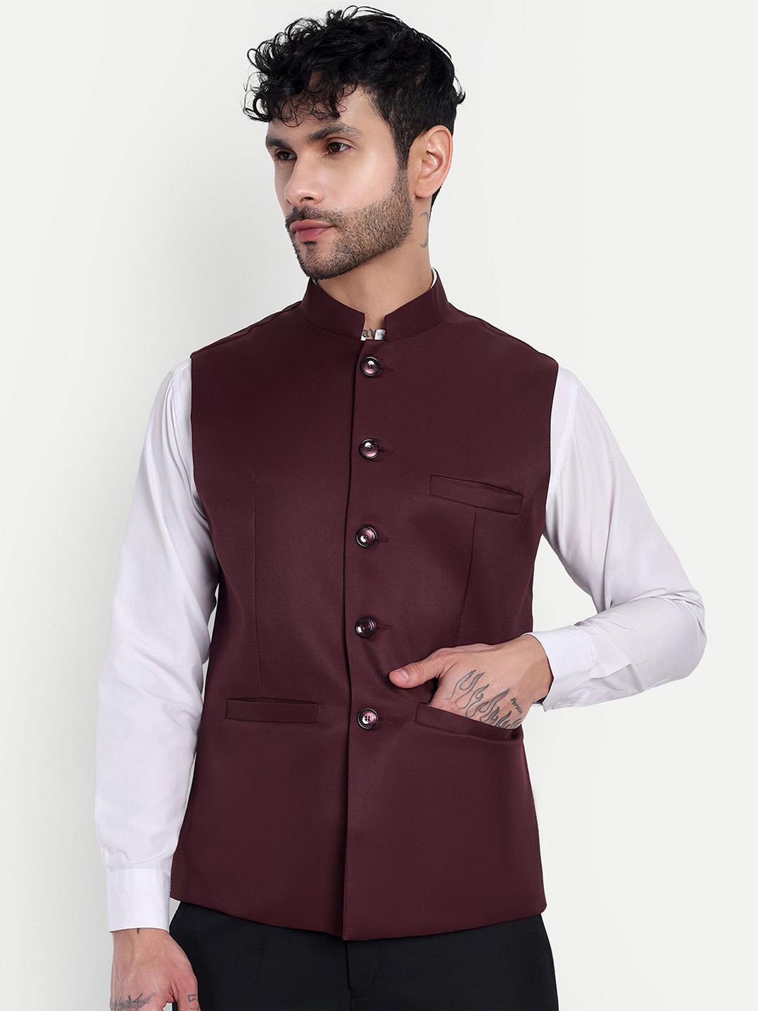 Moda Rapido Mandarin Collar Nehru Jacket