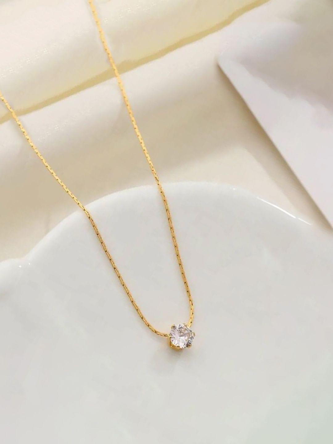 Buy Jewels Galaxy Gold Plated Circular Pendants With Chains - - Accessories for Women