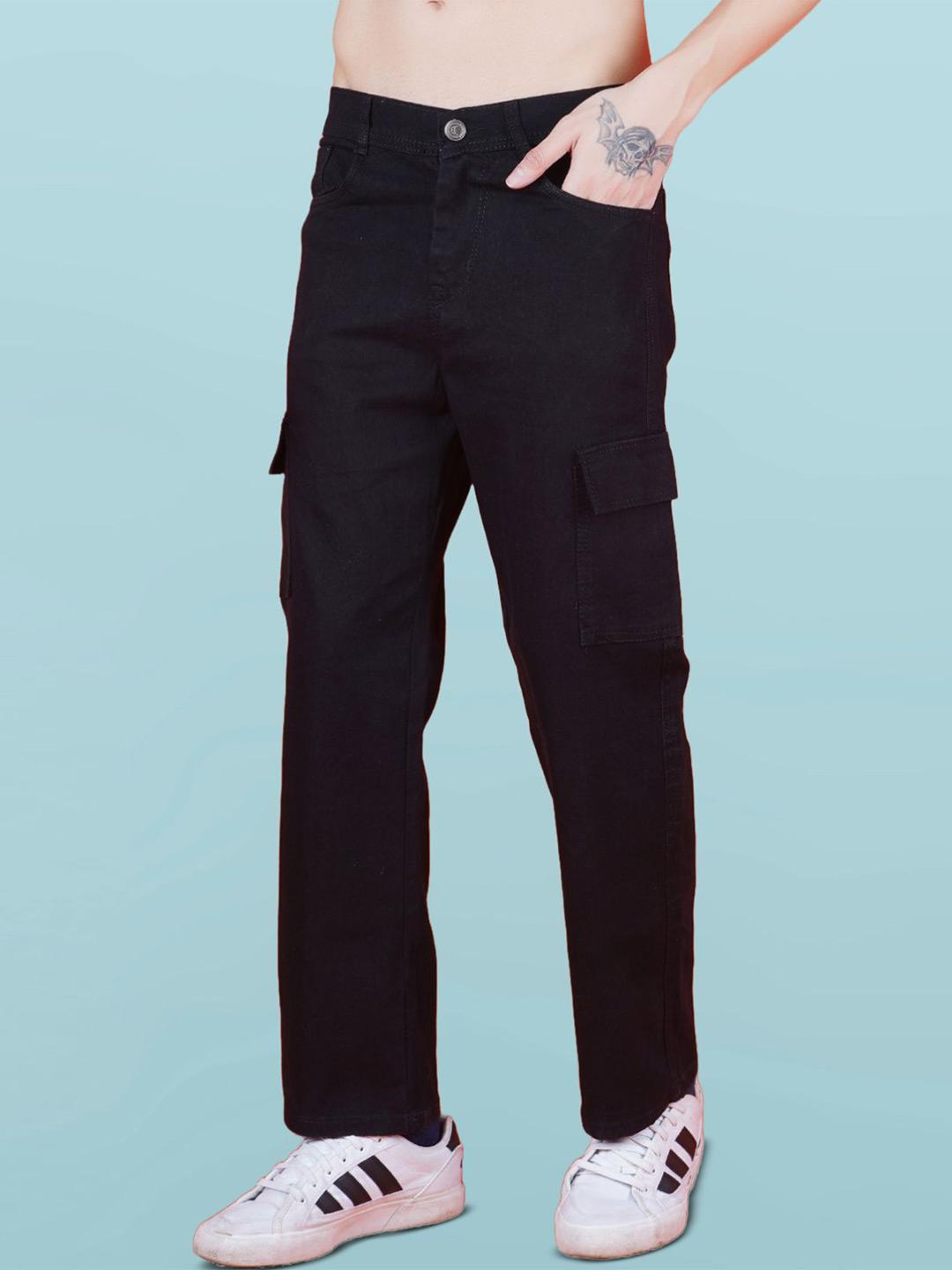 SZN Men Classic Straight Fit Mid-Rise Low Distress Jeans