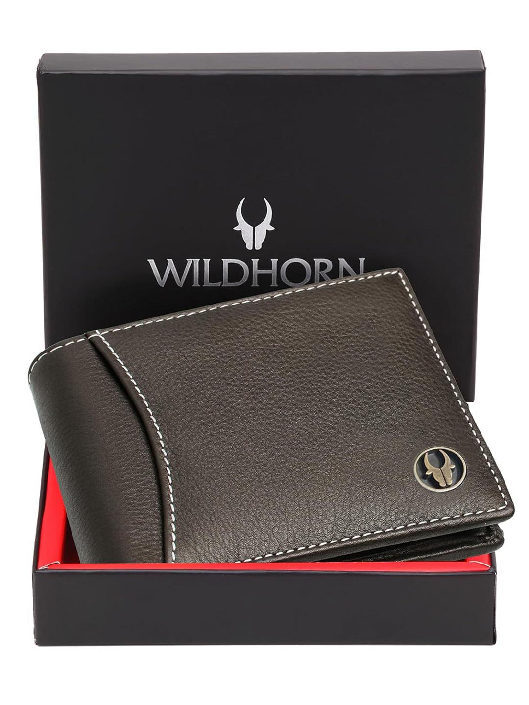 Buy WildHorn Men Leather Two Fold Wallet -  - Accessories for Men