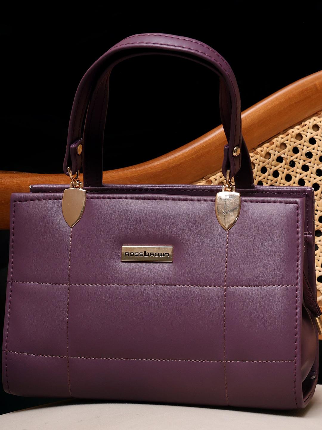 Buy ROSS BROWN Solid Small Structured Handheld Bag - - Accessories for Women