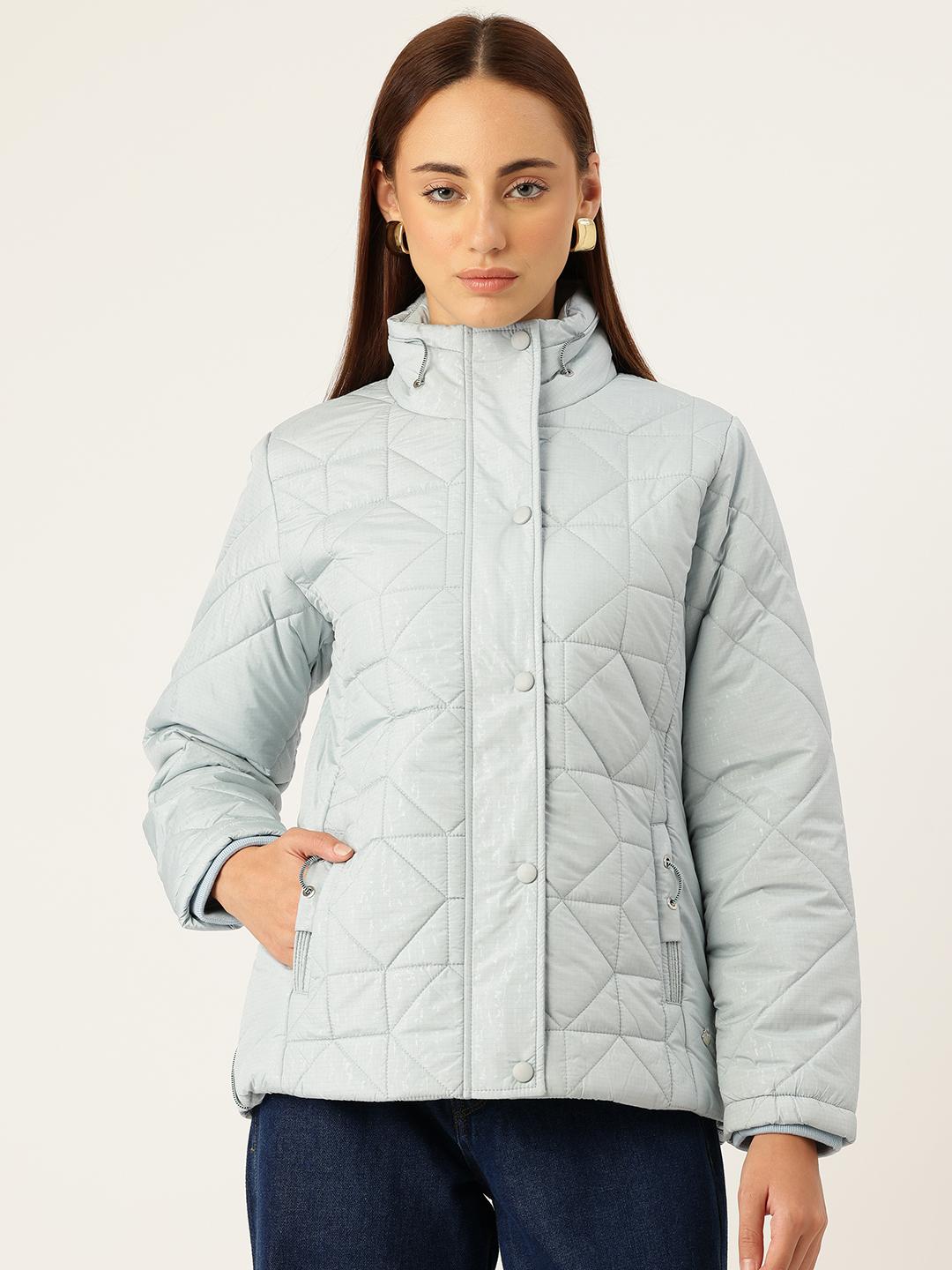 Monte Carlo Mock Collar Quilted Jacket