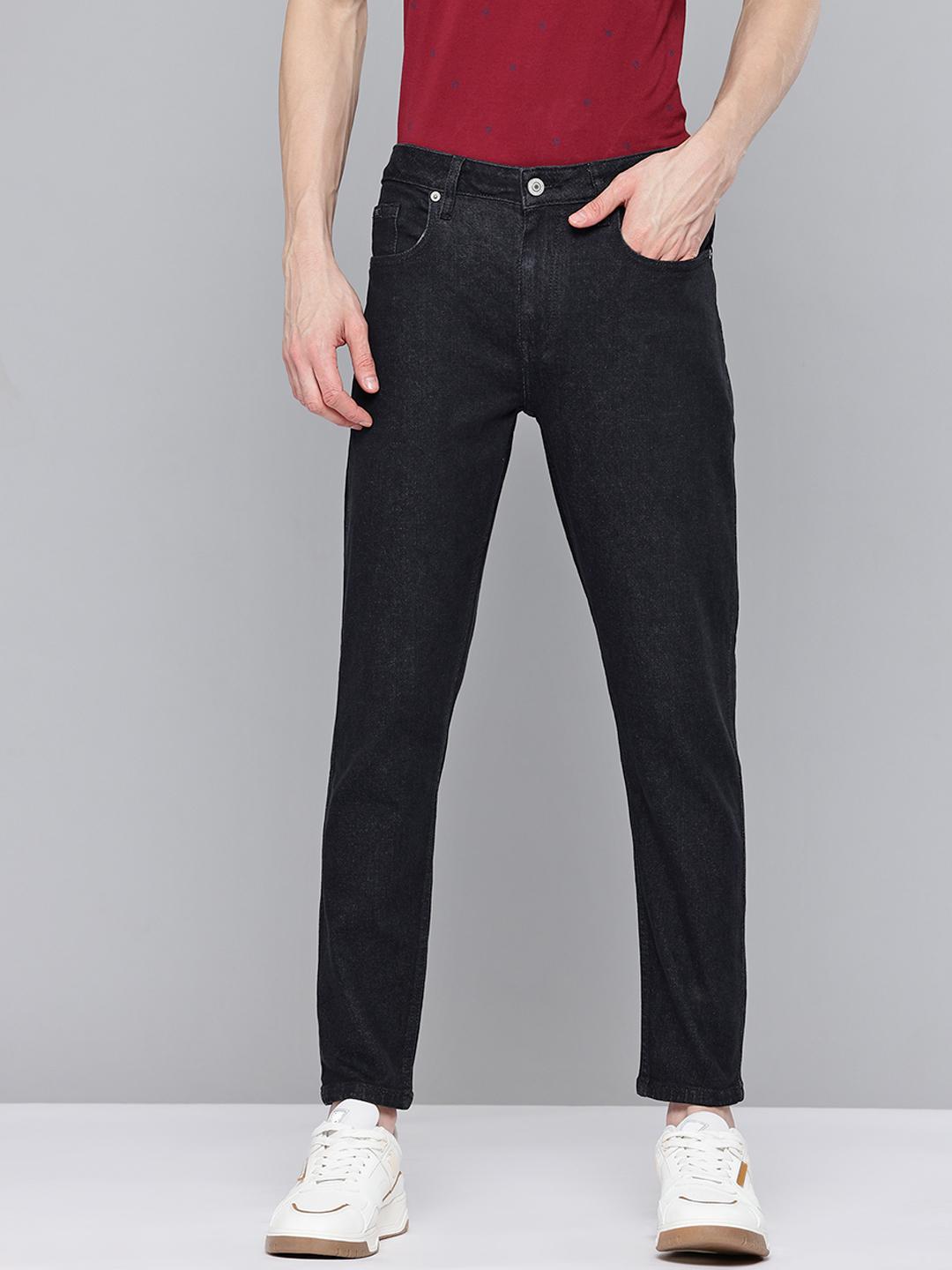 Flying Machine Men Relaxed Tapered Fit Mid-Rise Stretchable Jeans