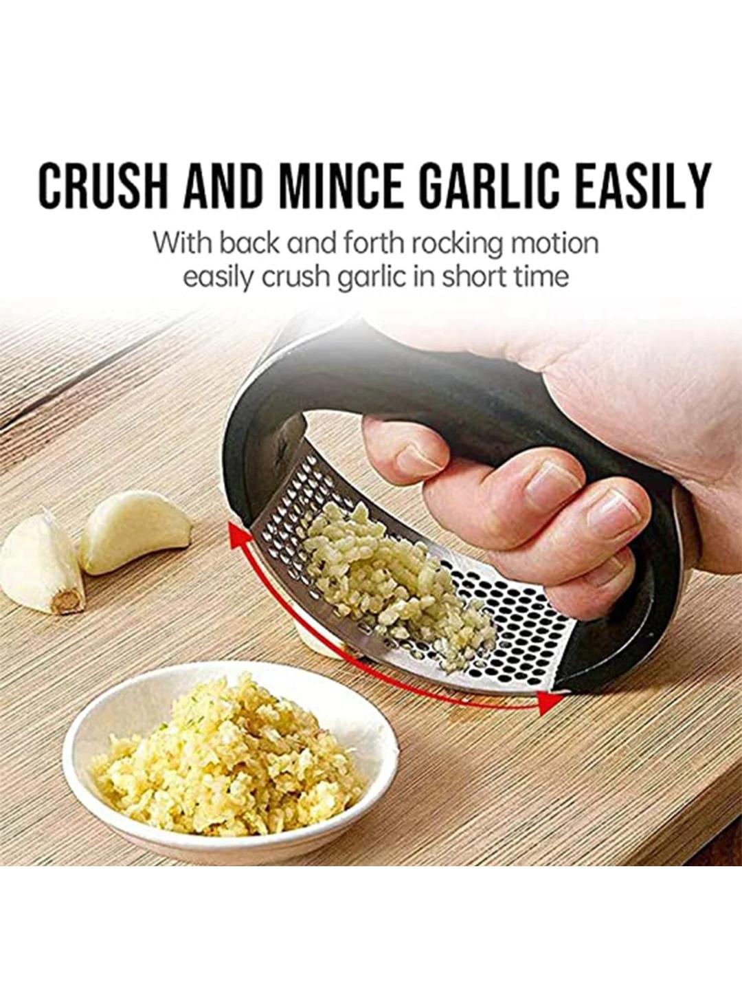 Buy DeoDap Stainless Steel Rocking Garlic Crusher & Mincer  Ergonomic Handle Design -  - Home for Unisex