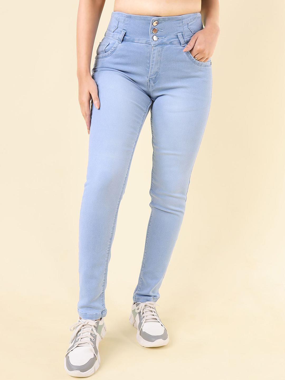 Buy DAZORA Women Slim Fit Mid Rise Cotton Denim Jeans - Jeans for Women ...