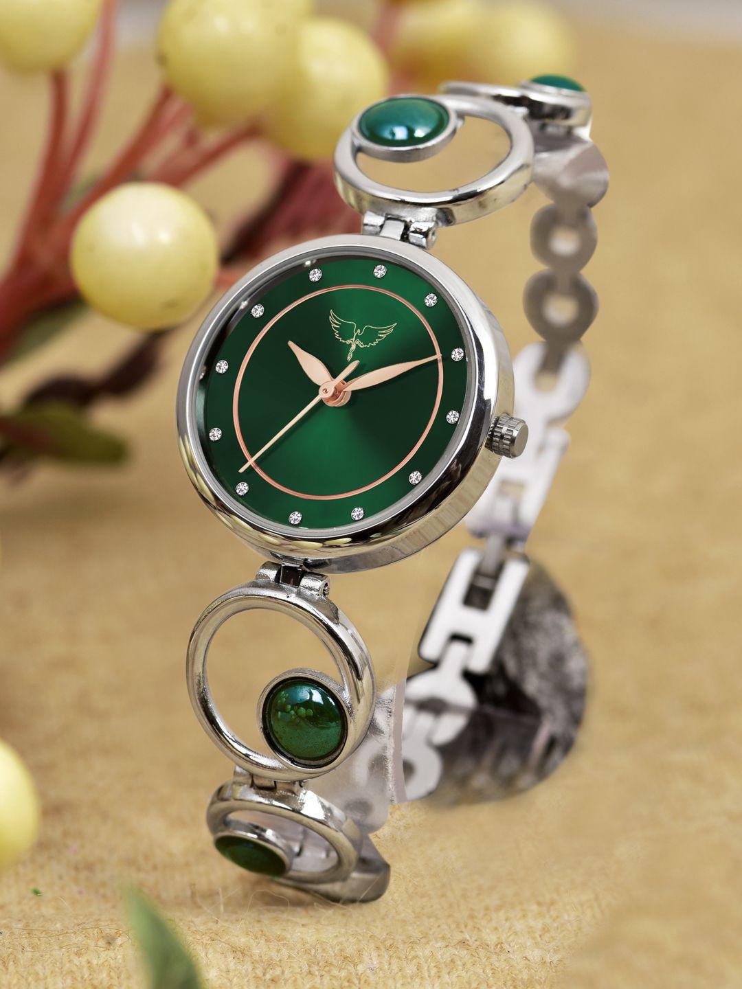 Buy WHITE BIRD Women Embellished Dial Floating Pearl Analogue Watch ...