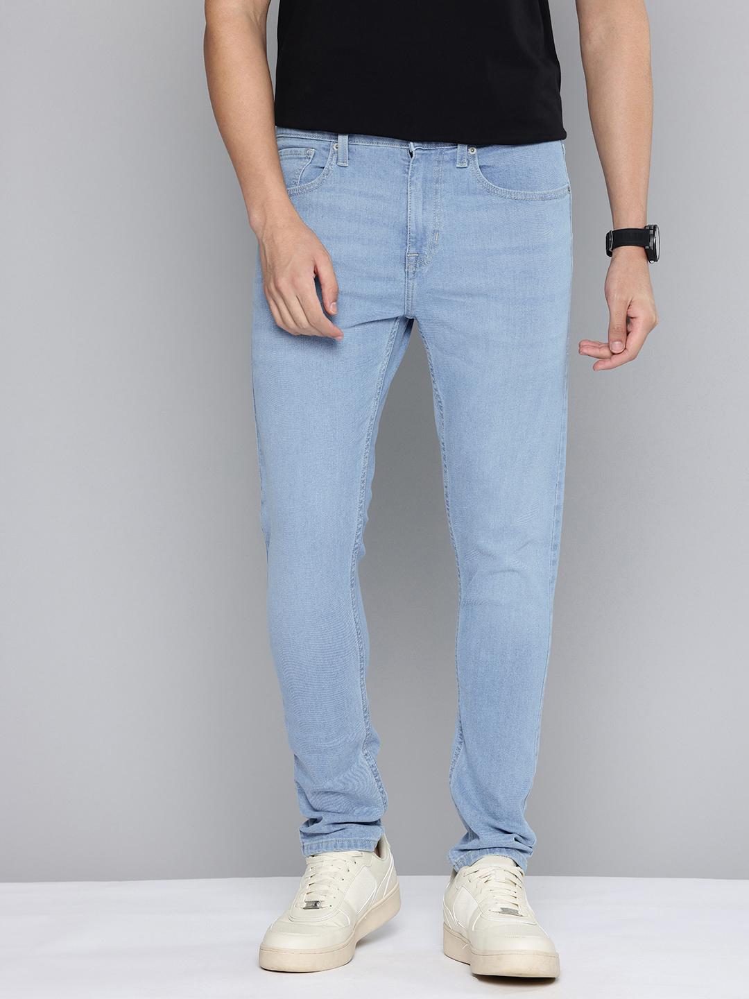 Flying Machine Men Slash Slim Tapered Fit Light Fade Stretchable Jeans