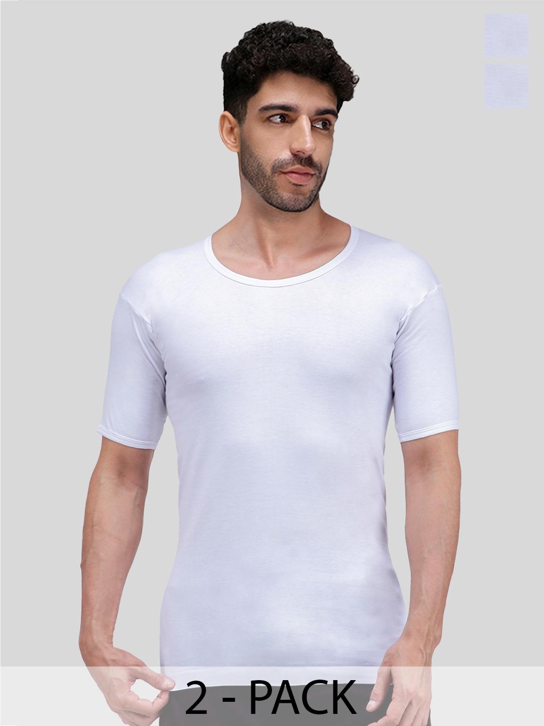 Buy AMUL COMFY Pack Of 2 Pure Cotton Undershirt Innerwear Vests AC ...