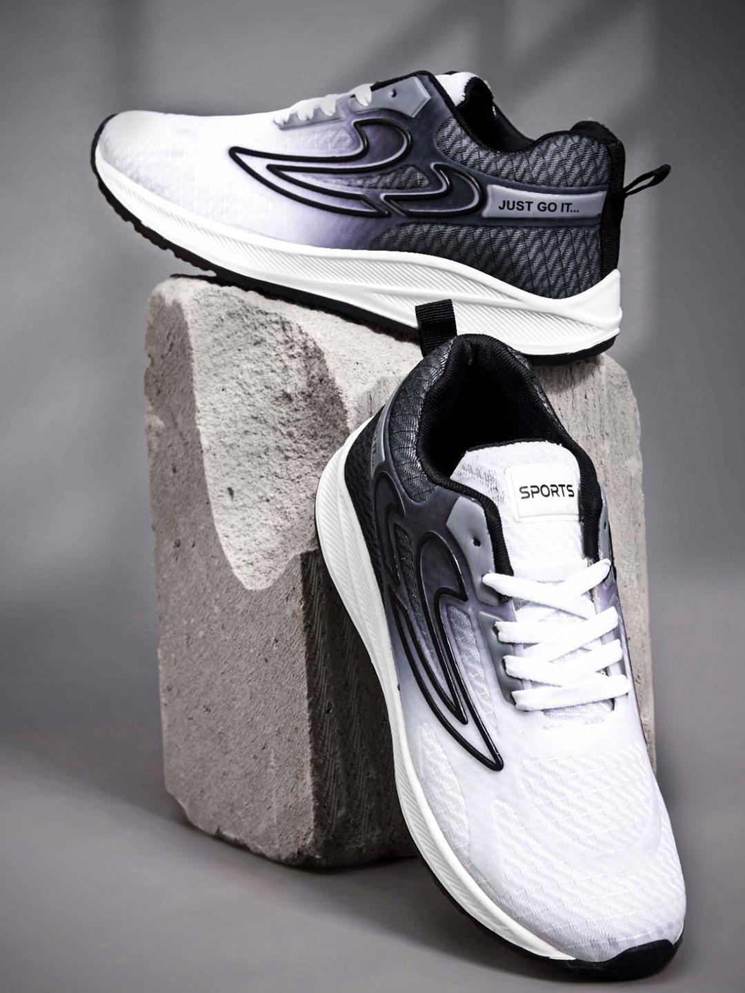 Buy Deflow Men Colourblocked Mesh Lace Ups Walking Shoes -  - Footwear for Men