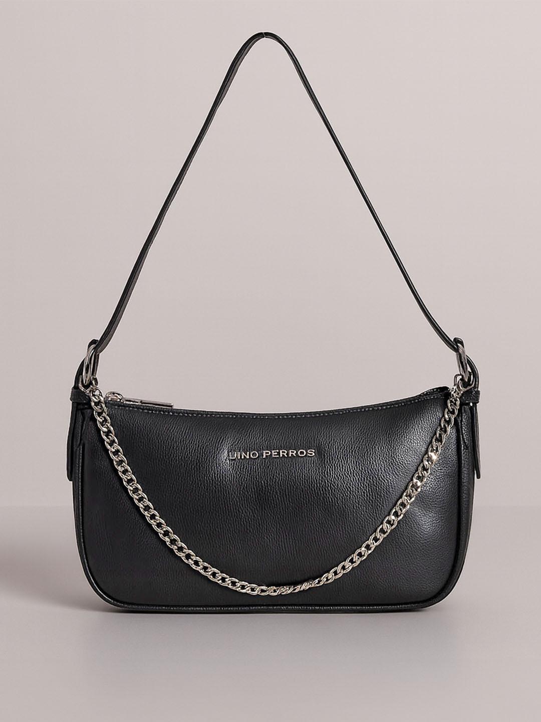 Buy Lino Perros Textured Synthetic Leather Small Half Moon Shoulder Bag - - Accessories for Women