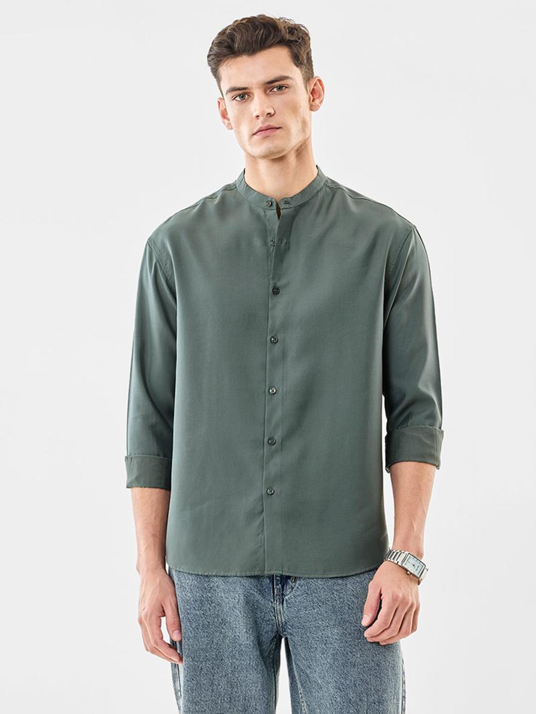 Snitch Band Collar Shirt