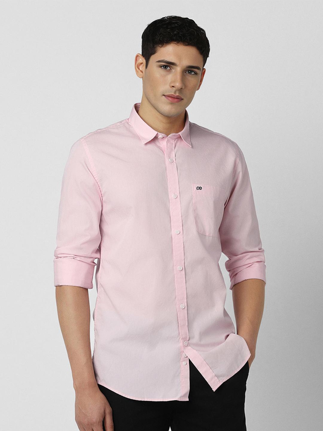 Peter England Casuals Men Slim Fit Opaque Casual Shirt