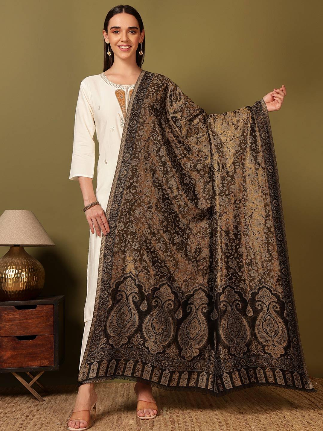 Buy Pashmoda Paisley Woven Design Shawl -  - Apparel for Women