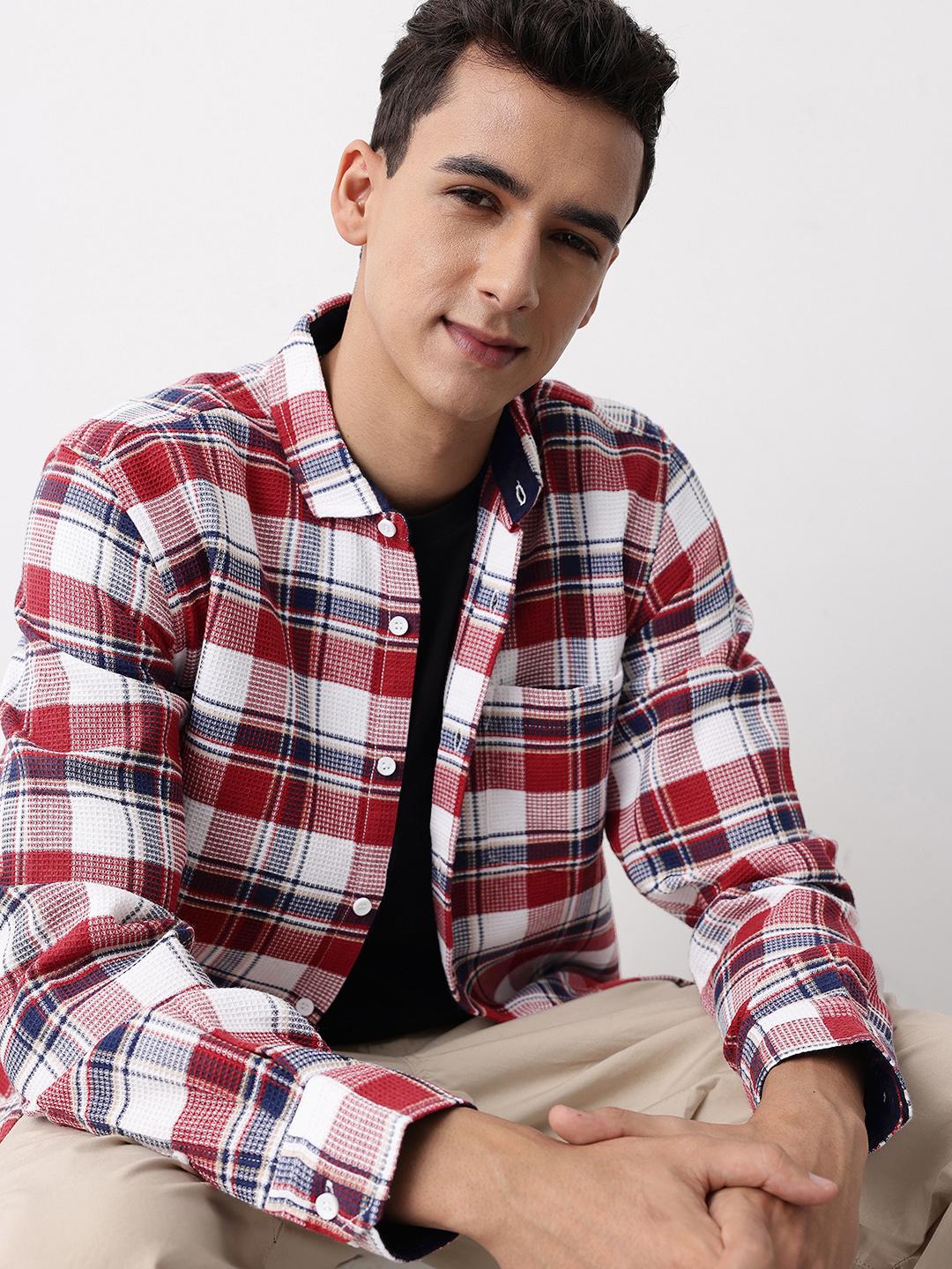 Mast & Harbour Checked Casual Shirt