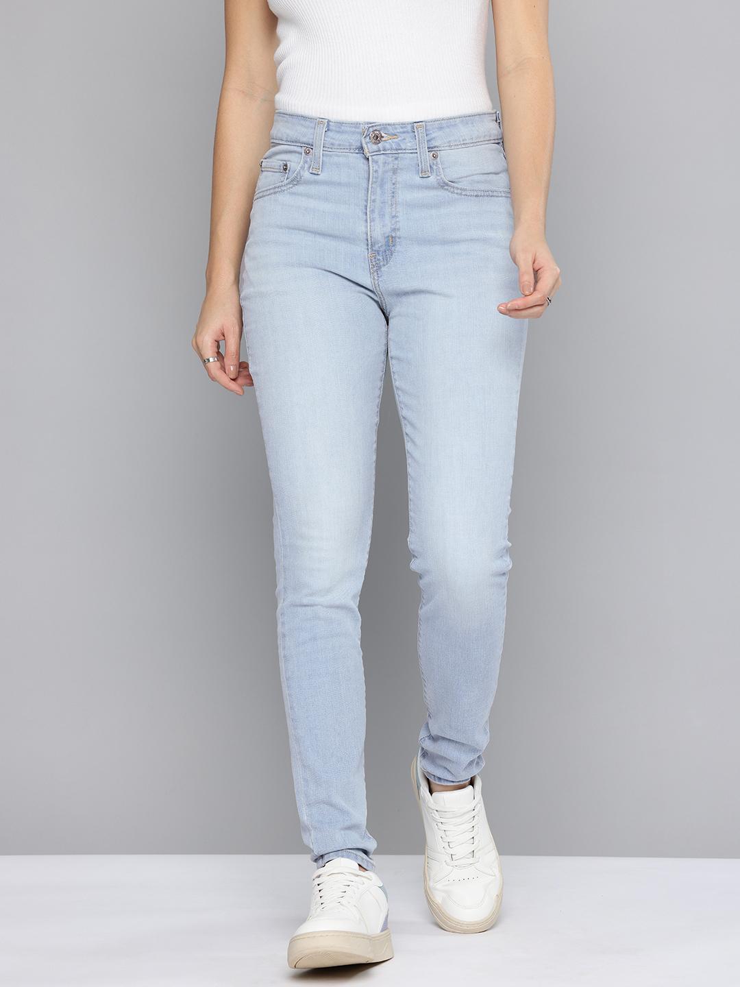 Levis Women 721 Skinny Fit High-Rise Light Fade Stretchable Jeans