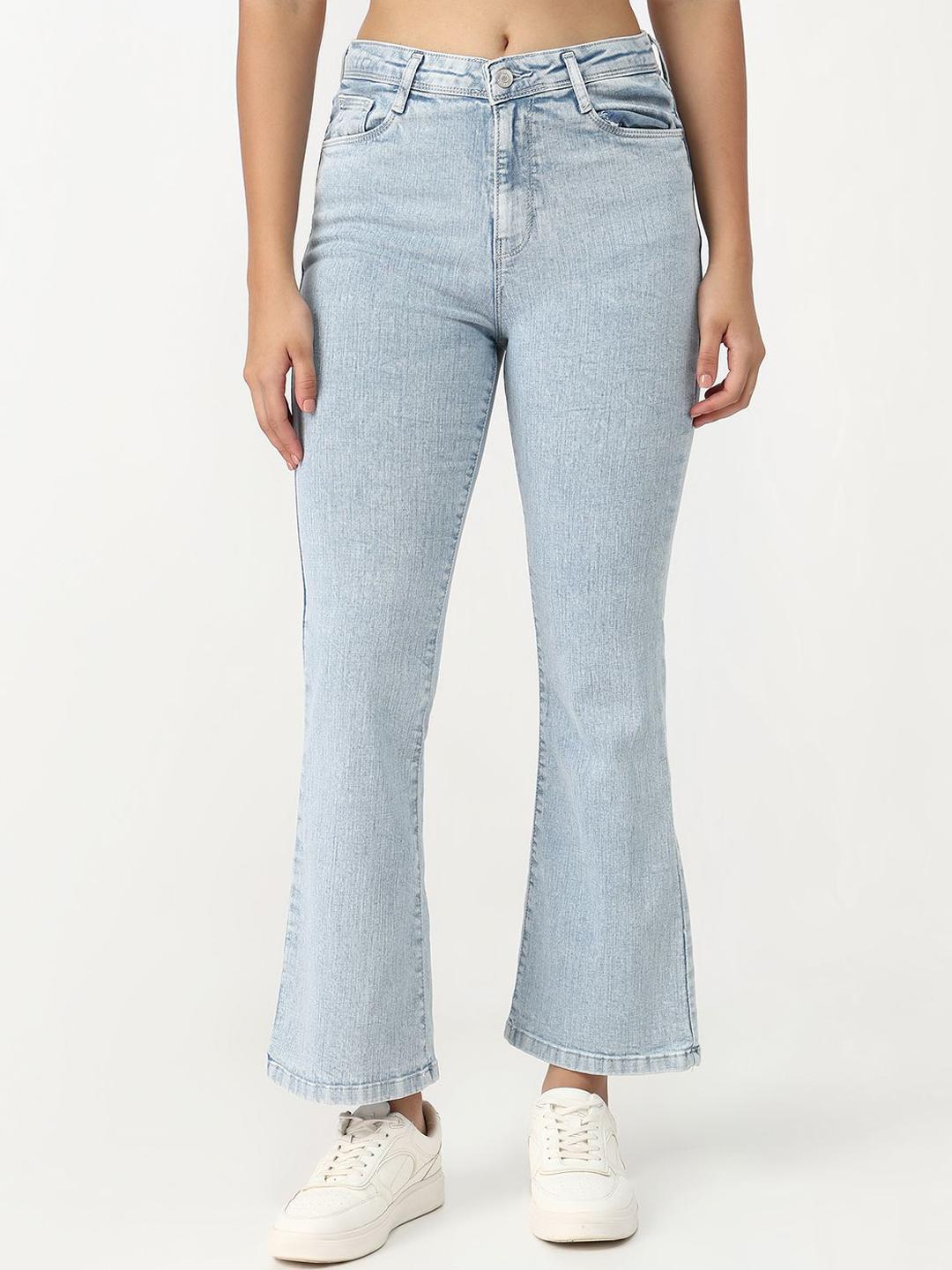Kraus Jeans Women Flared High-Rise Jeans