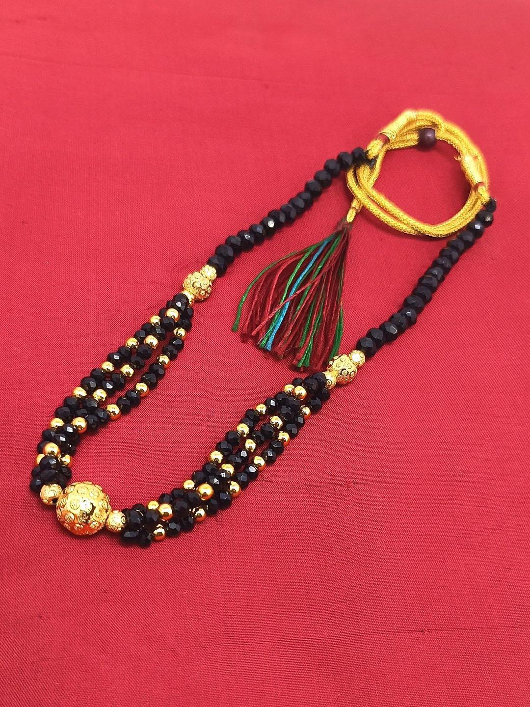 Buy SONI JEWELLERY Maharashtrian Tanmaniya Marathi Mani Mala Thushi ...