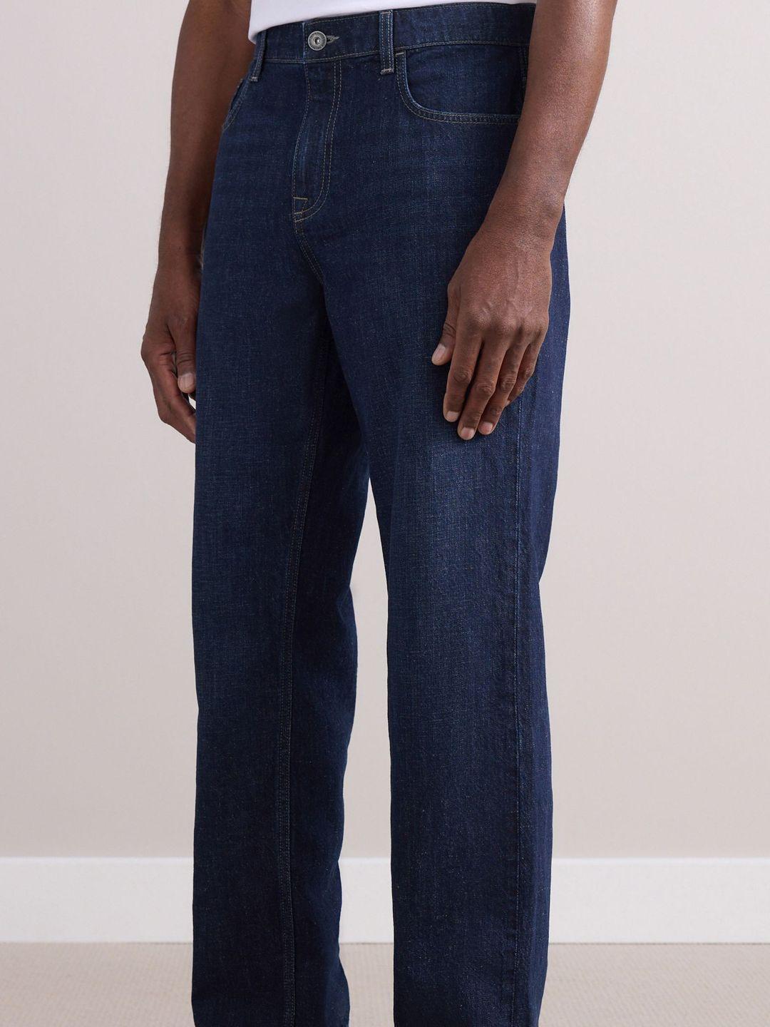 NEXT Men Straight Fit Mid-Rise Jeans
