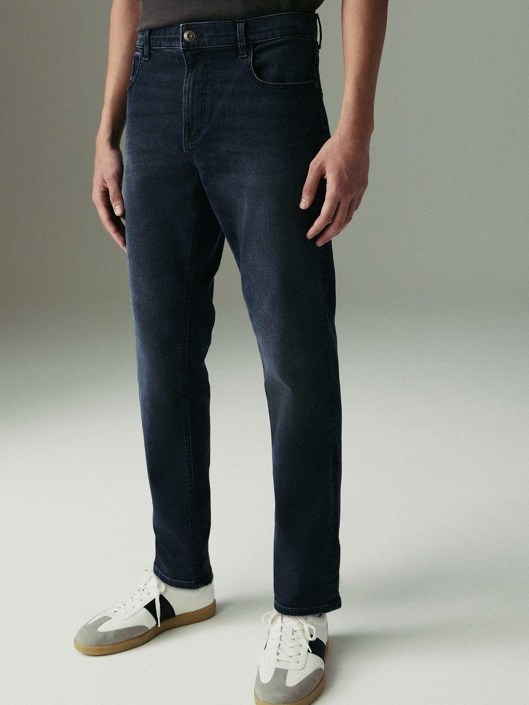 NEXT Men Mid-Rise Light Fade Stretchable Slim Fit Jeans