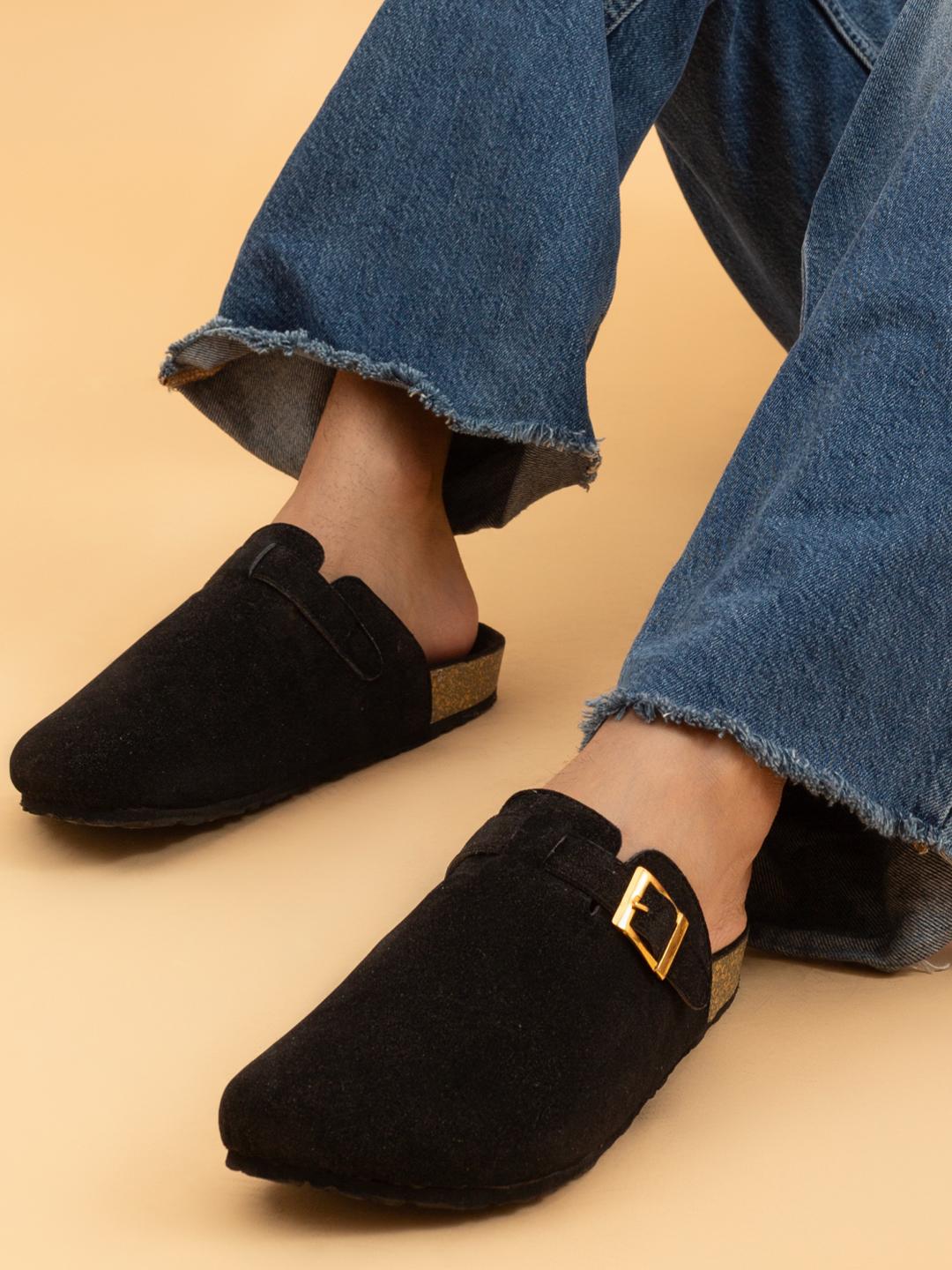 Big Fox Men Suede Clogs Sandals - Image 1