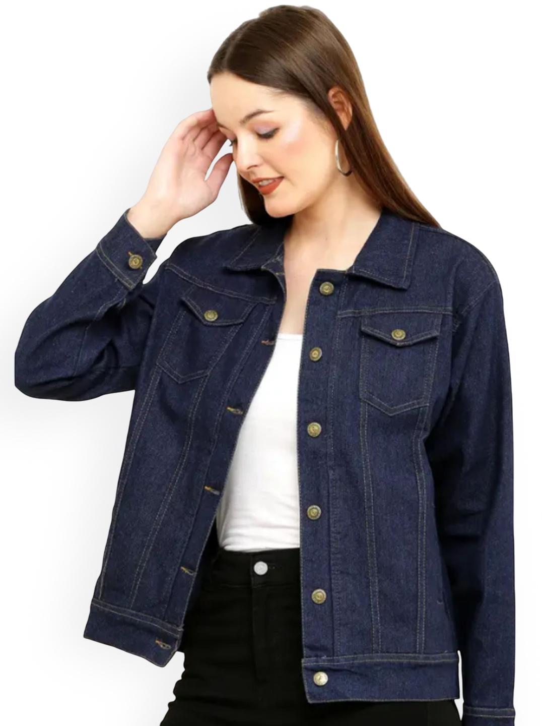 Tripursundari Fashion Lightweight Cotton Denim Trucker Jacket