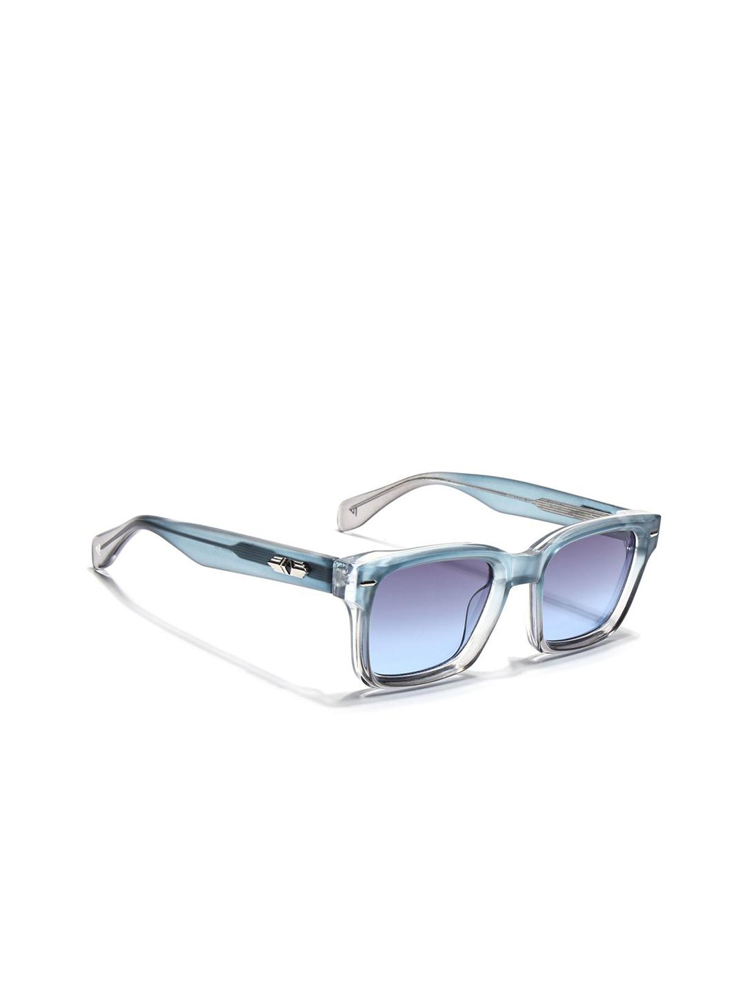 Buy Voyage Unisex Square Sunglasses With UV Protected Lens 3209MG7330 Blue & Clear - - Accessories for Unisex