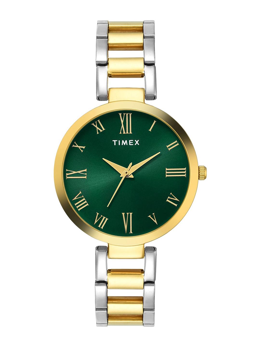Buy Timex Trendline Round 35mm Green Dial Analog Women Watch TW000X274 - - Accessories for Women