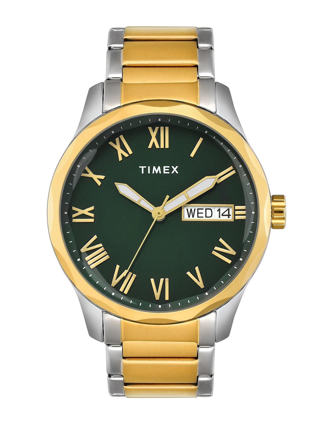 Buy Timex Signio Round 21mm Green Dial Analog Men Watch TW0TG7641 - - Accessories for Men