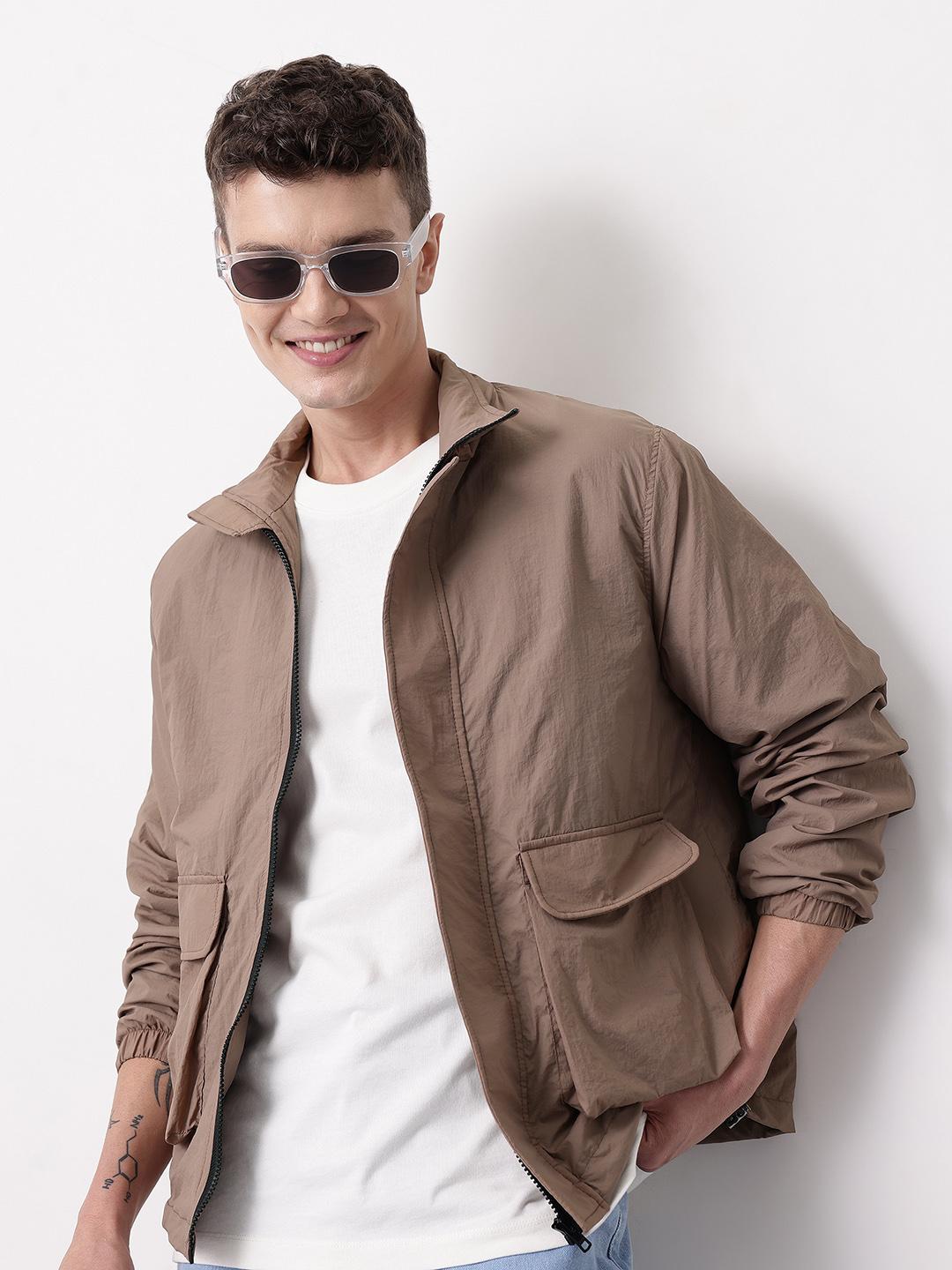 Mast & Harbour Mock Collar Tailored Jacket with Toggled Hem