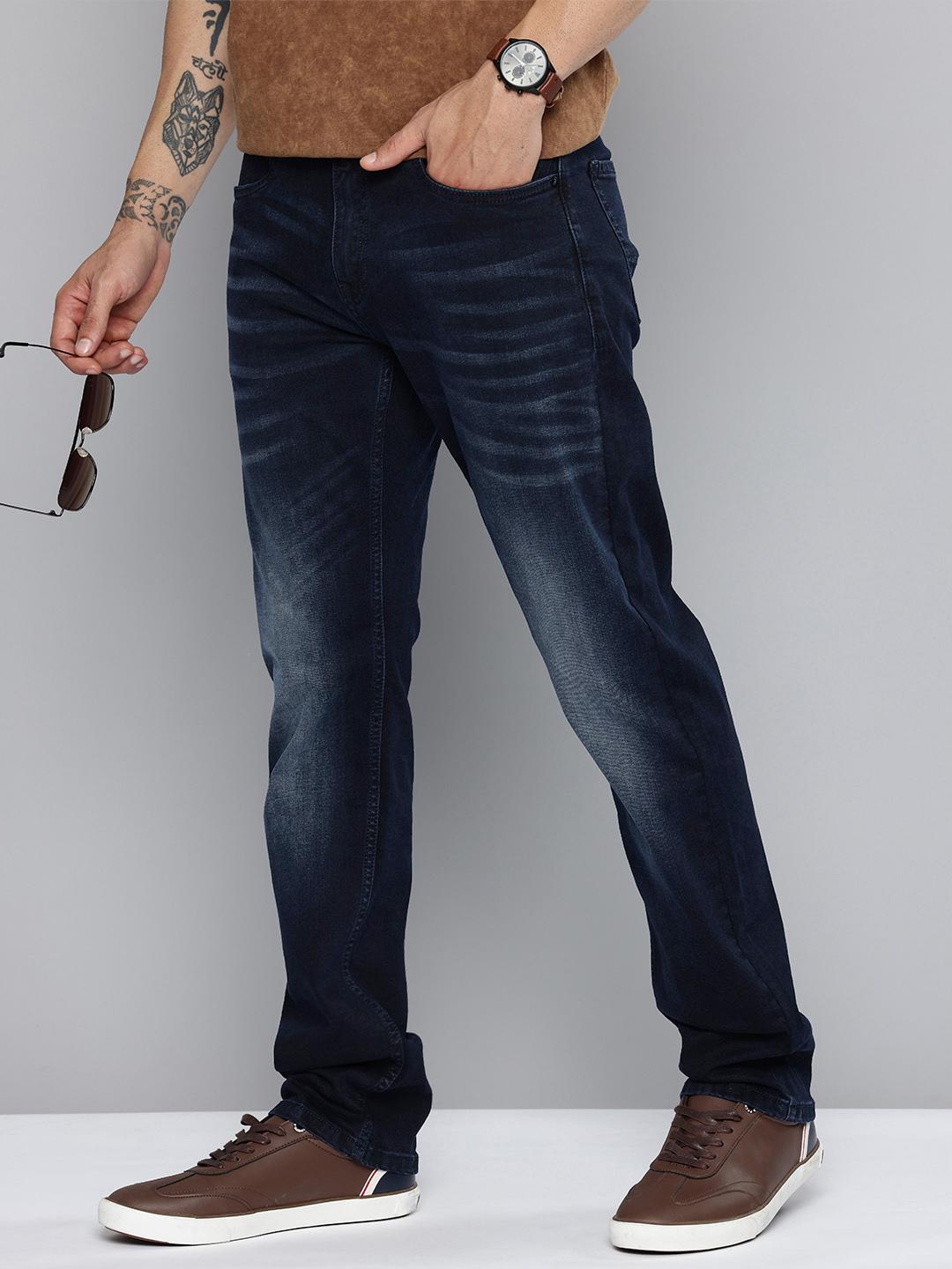 Mufti Men Bom062 Relaxed Straight Fit Light Fade Stretchable Jeans