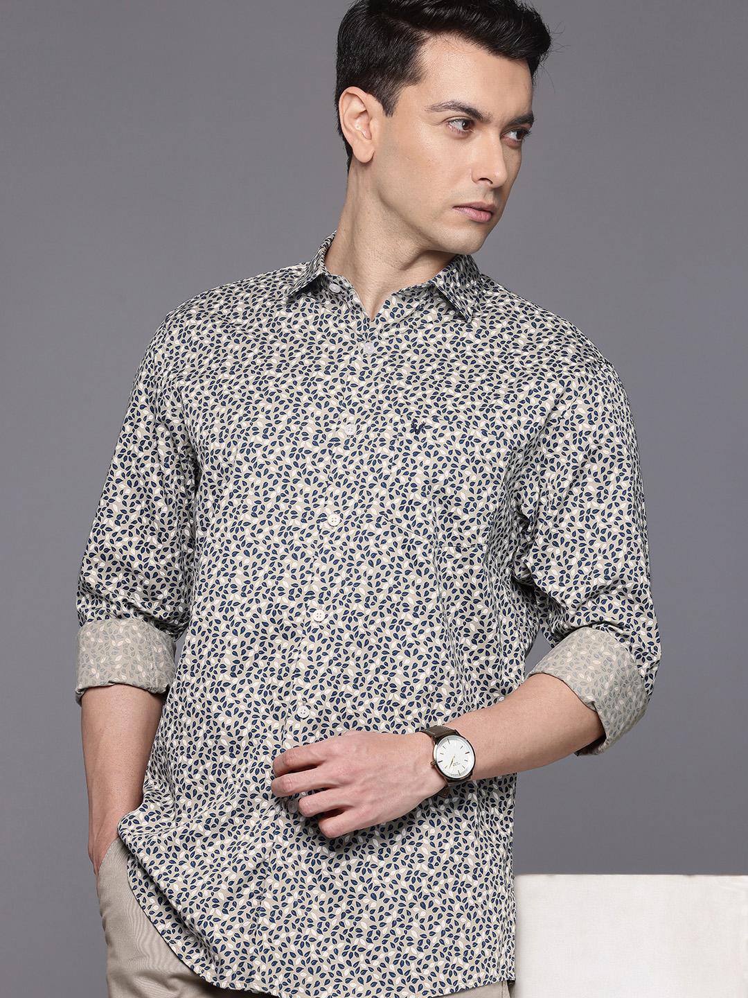 Allen Solly Classic Fit Tropical Printed Pure Cotton Casual Shirt