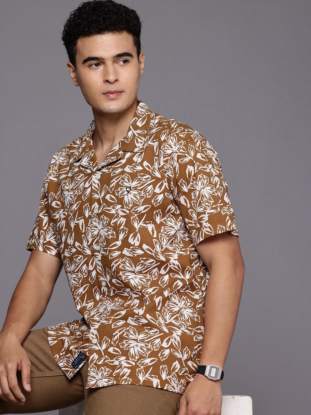 Allen Solly Floral Printed Relaxed Fit  Casual Shirt