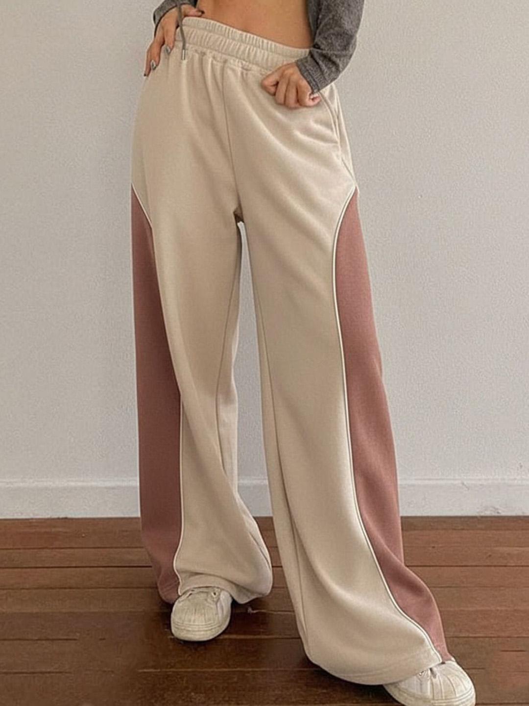 Women Relaxed Loose Fit Easy Wash Joggers Trousers main image 1