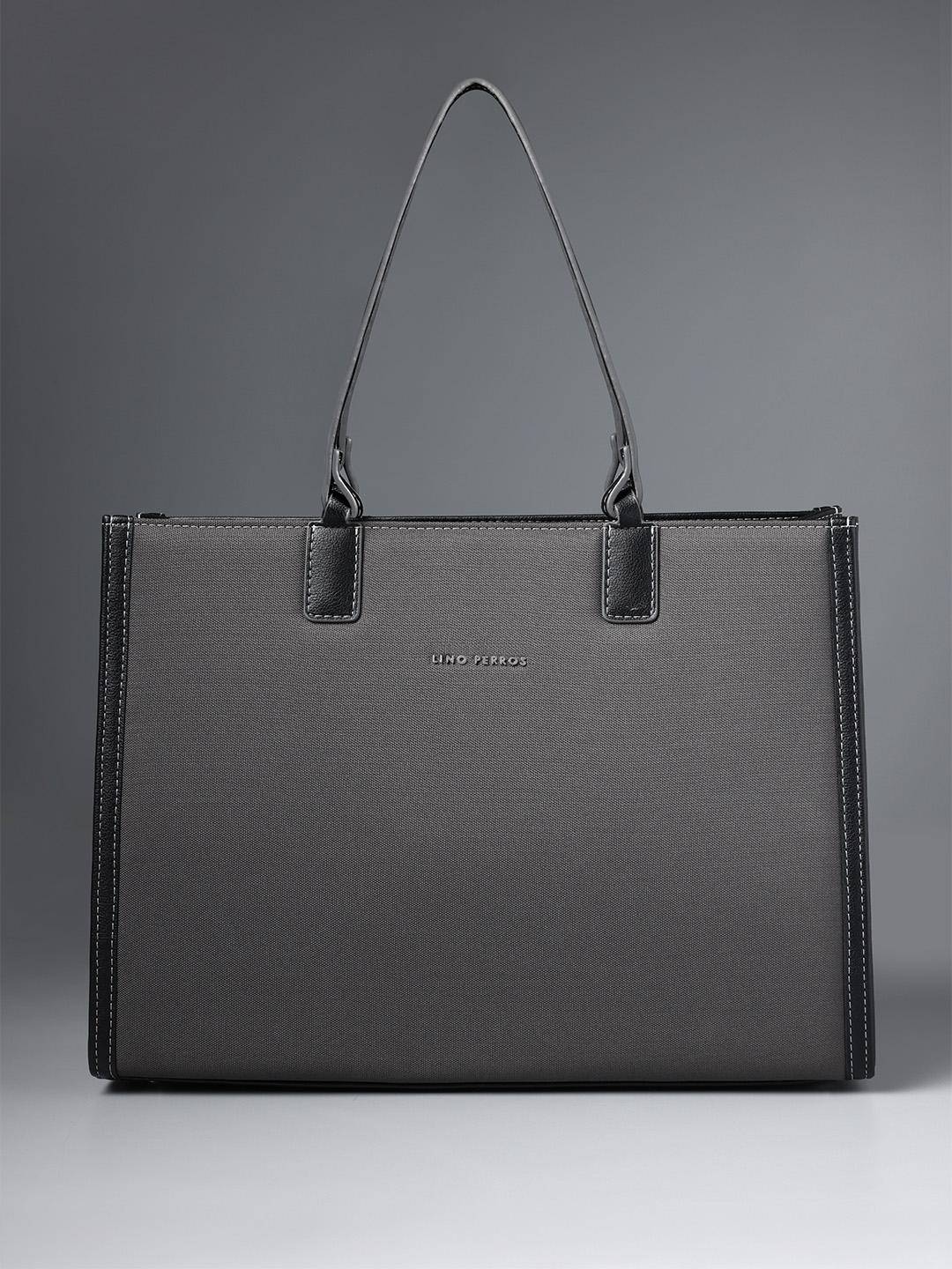 Buy Lino Perros Monroe Leather Laptop Compartment Zip Detail Shopper Tote Bag -  - Accessories for Women
