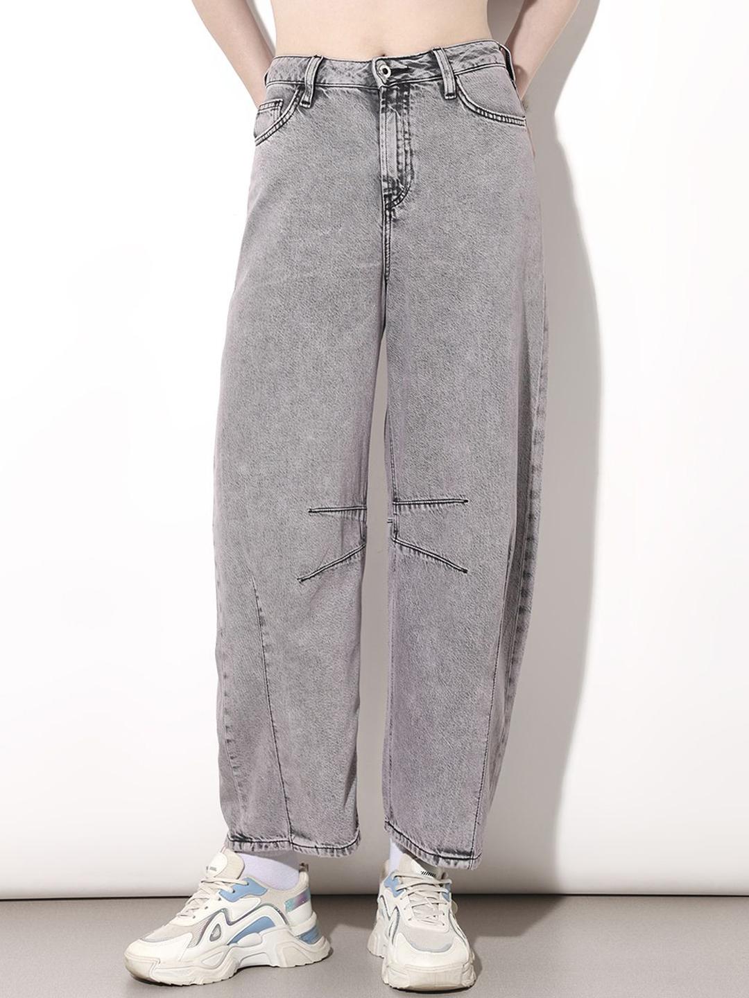 Buy ONLY Onlgatsby Hw Slouchy Dn Women Slouchy Fit Bleached Mid Rise Heavy Fade Jean -  - Apparel for Women