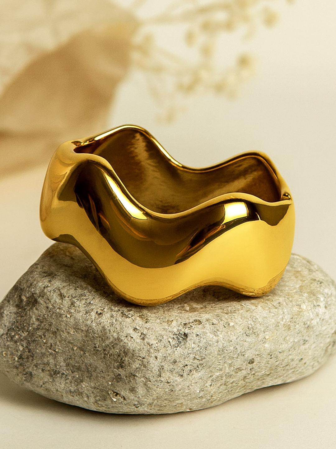 Buy Bohey By KARATCART Gold Plated Glossy Bangle Style Bracelet -  - Accessories for Women