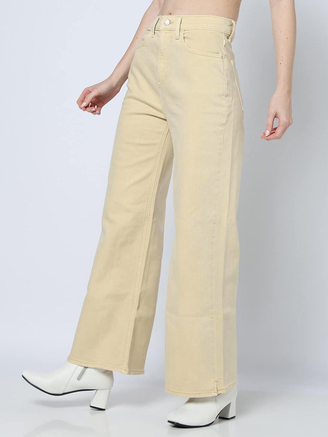GAP Women Mid-Rise Stretchable Wide Leg Jeans