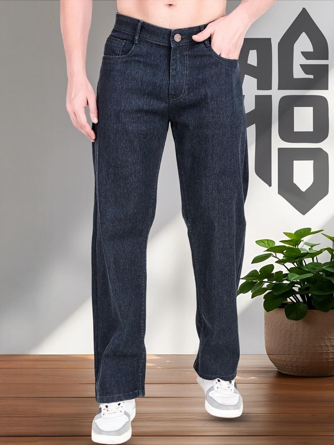 ANGERHOOD Men Mid-Rise Straight Fit Stretchable Jeans