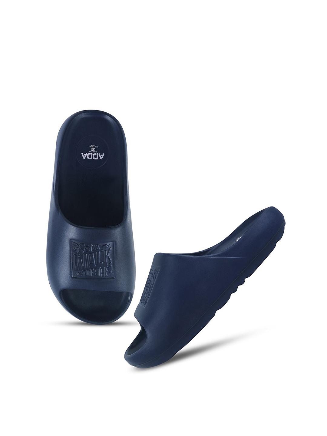 Buy Adda Women Rubber Self Design Sliders - Flip Flops for Women ...