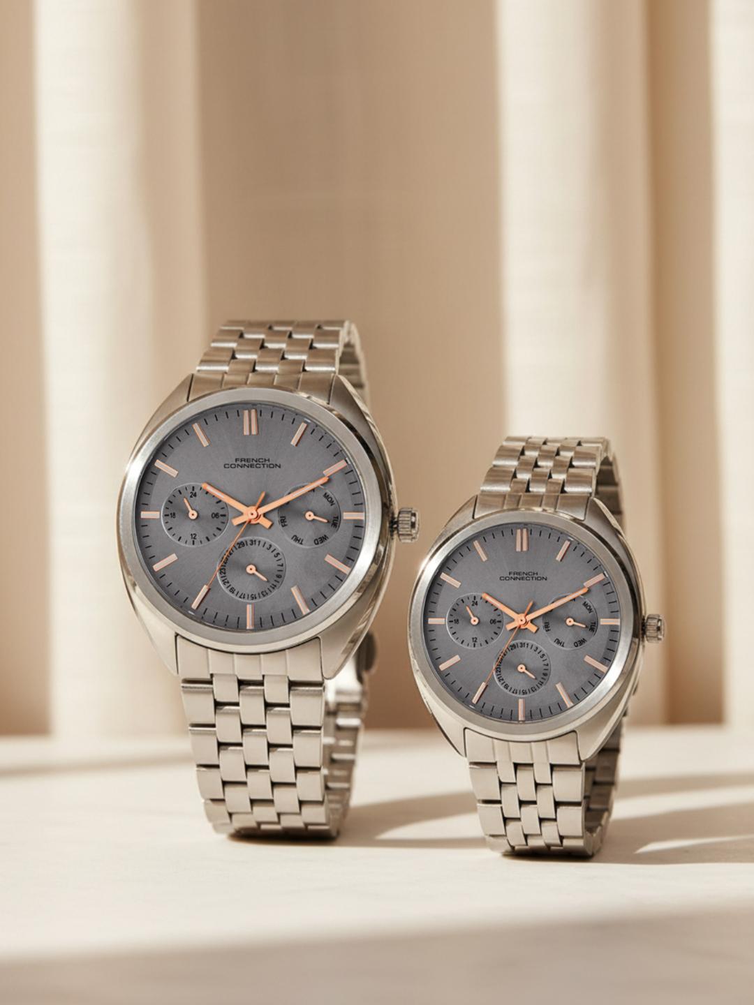 Watch Multi Buy French Connection Analogue Multi Function Couple Watches FCN0113SM ...